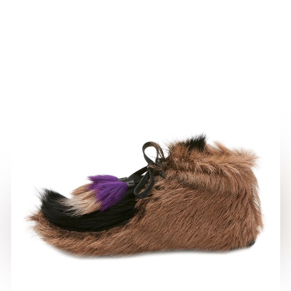 Prada Fur Tassel Self-Tie Boot Size 37 - Picture 4 of 14